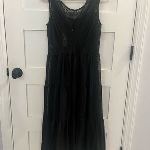 Elegant Black Sleeveless Dress